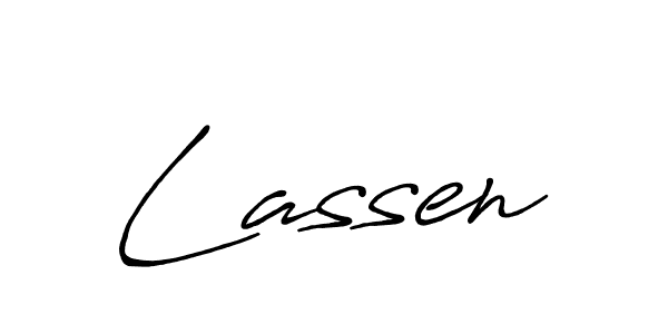 Make a beautiful signature design for name Lassen. Use this online signature maker to create a handwritten signature for free. Lassen signature style 7 images and pictures png