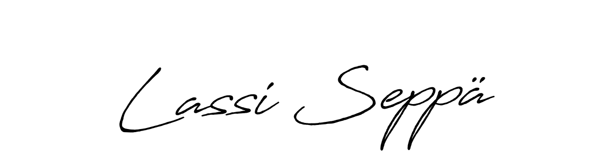 How to make Lassi Seppä signature? Antro_Vectra_Bolder is a professional autograph style. Create handwritten signature for Lassi Seppä name. Lassi Seppä signature style 7 images and pictures png