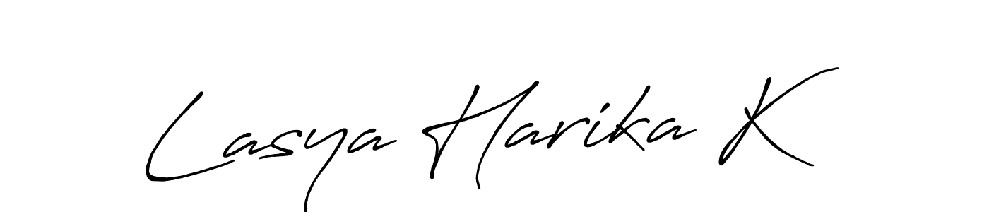 How to Draw Lasya Harika K signature style? Antro_Vectra_Bolder is a latest design signature styles for name Lasya Harika K. Lasya Harika K signature style 7 images and pictures png