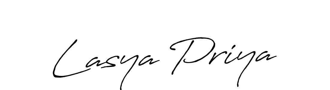 Create a beautiful signature design for name Lasya Priya. With this signature (Antro_Vectra_Bolder) fonts, you can make a handwritten signature for free. Lasya Priya signature style 7 images and pictures png