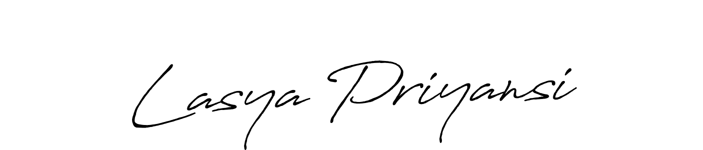 if you are searching for the best signature style for your name Lasya Priyansi. so please give up your signature search. here we have designed multiple signature styles  using Antro_Vectra_Bolder. Lasya Priyansi signature style 7 images and pictures png