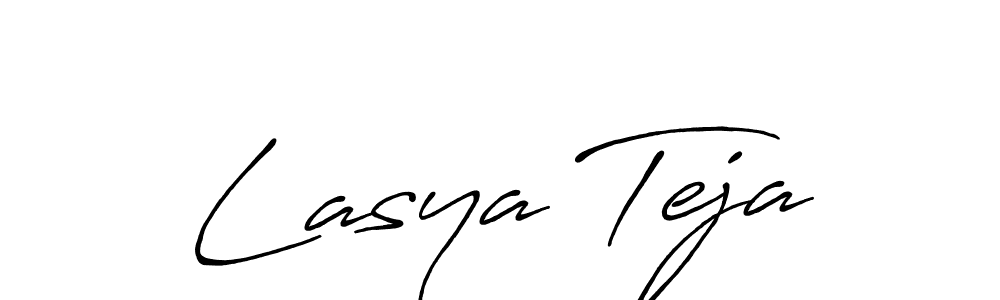 Design your own signature with our free online signature maker. With this signature software, you can create a handwritten (Antro_Vectra_Bolder) signature for name Lasya Teja. Lasya Teja signature style 7 images and pictures png
