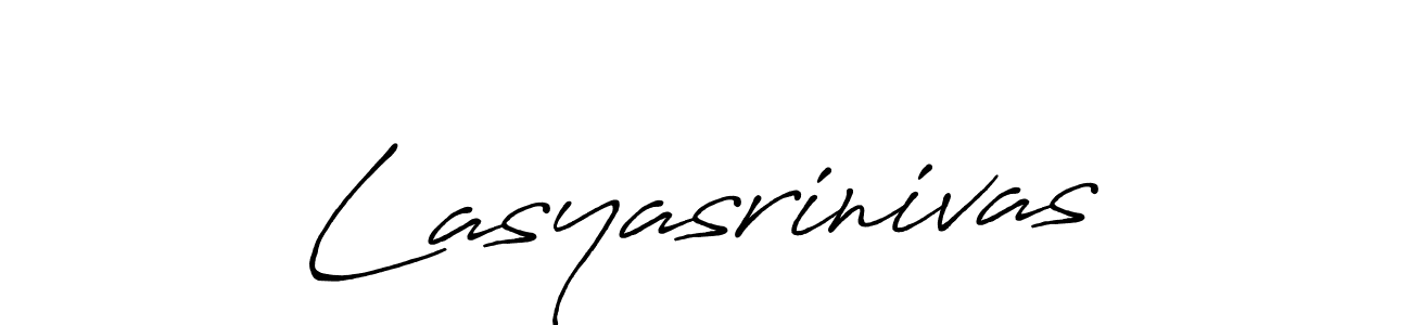 if you are searching for the best signature style for your name Lasyasrinivas. so please give up your signature search. here we have designed multiple signature styles  using Antro_Vectra_Bolder. Lasyasrinivas signature style 7 images and pictures png