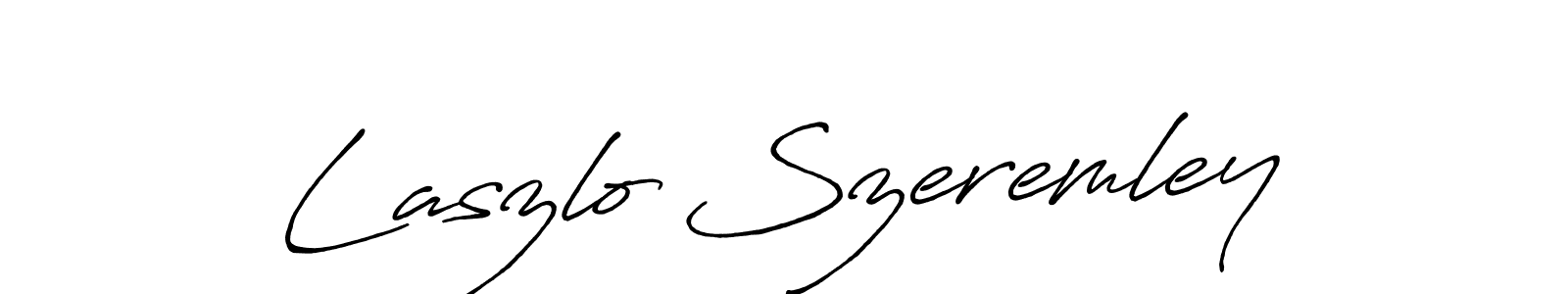 Make a beautiful signature design for name Laszlo Szeremley. With this signature (Antro_Vectra_Bolder) style, you can create a handwritten signature for free. Laszlo Szeremley signature style 7 images and pictures png