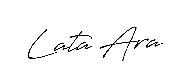 Use a signature maker to create a handwritten signature online. With this signature software, you can design (Antro_Vectra_Bolder) your own signature for name Lata Ara. Lata Ara signature style 7 images and pictures png