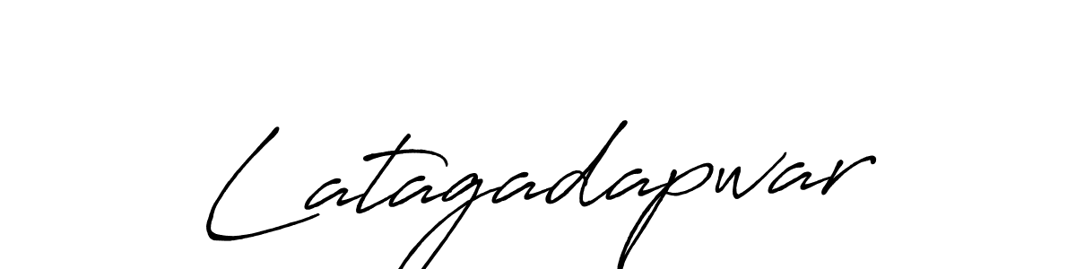 Use a signature maker to create a handwritten signature online. With this signature software, you can design (Antro_Vectra_Bolder) your own signature for name Latagadapwar. Latagadapwar signature style 7 images and pictures png