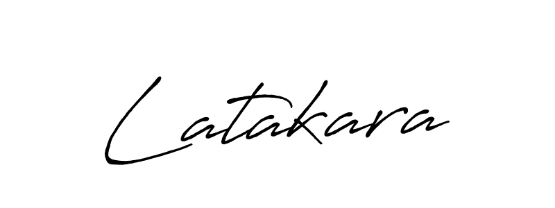 Design your own signature with our free online signature maker. With this signature software, you can create a handwritten (Antro_Vectra_Bolder) signature for name Latakara. Latakara signature style 7 images and pictures png