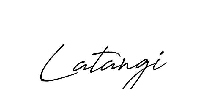 Latangi stylish signature style. Best Handwritten Sign (Antro_Vectra_Bolder) for my name. Handwritten Signature Collection Ideas for my name Latangi. Latangi signature style 7 images and pictures png