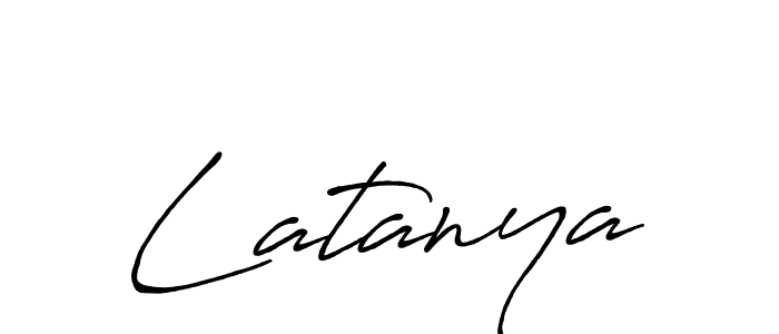 How to make Latanya signature? Antro_Vectra_Bolder is a professional autograph style. Create handwritten signature for Latanya name. Latanya signature style 7 images and pictures png