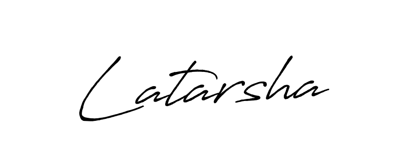 Latarsha stylish signature style. Best Handwritten Sign (Antro_Vectra_Bolder) for my name. Handwritten Signature Collection Ideas for my name Latarsha. Latarsha signature style 7 images and pictures png