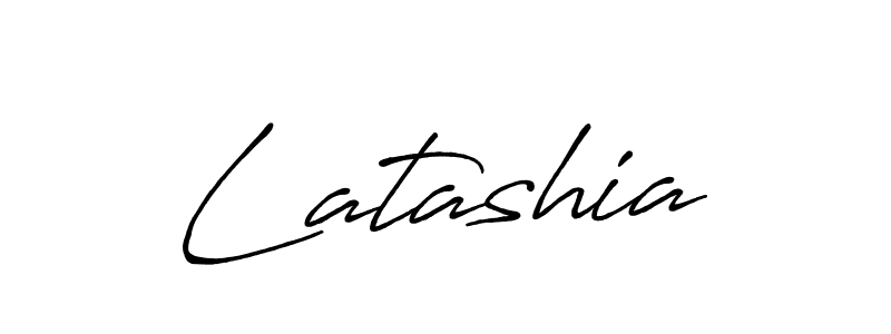 How to make Latashia name signature. Use Antro_Vectra_Bolder style for creating short signs online. This is the latest handwritten sign. Latashia signature style 7 images and pictures png