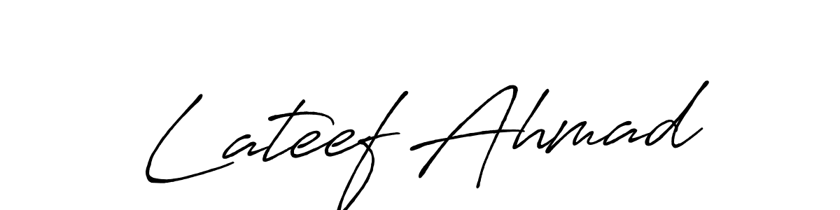 It looks lik you need a new signature style for name Lateef Ahmad. Design unique handwritten (Antro_Vectra_Bolder) signature with our free signature maker in just a few clicks. Lateef Ahmad signature style 7 images and pictures png