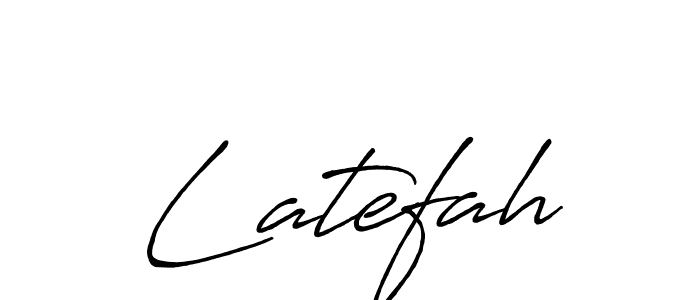 Also we have Latefah name is the best signature style. Create professional handwritten signature collection using Antro_Vectra_Bolder autograph style. Latefah signature style 7 images and pictures png