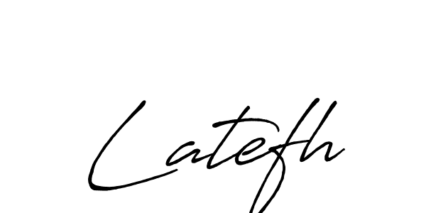 Design your own signature with our free online signature maker. With this signature software, you can create a handwritten (Antro_Vectra_Bolder) signature for name Latefh. Latefh signature style 7 images and pictures png