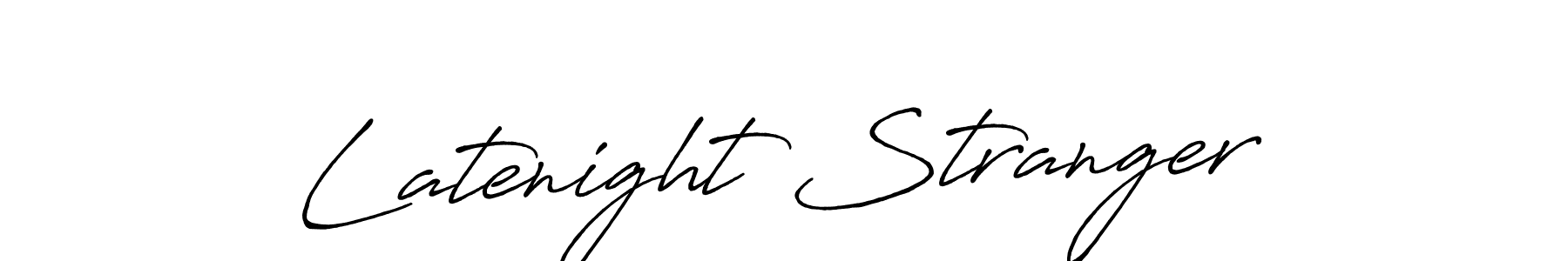 Also You can easily find your signature by using the search form. We will create Latenight Stranger name handwritten signature images for you free of cost using Antro_Vectra_Bolder sign style. Latenight Stranger signature style 7 images and pictures png