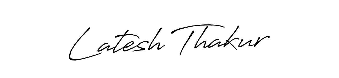 Latesh Thakur stylish signature style. Best Handwritten Sign (Antro_Vectra_Bolder) for my name. Handwritten Signature Collection Ideas for my name Latesh Thakur. Latesh Thakur signature style 7 images and pictures png