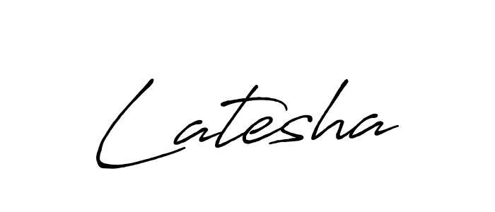 It looks lik you need a new signature style for name Latesha. Design unique handwritten (Antro_Vectra_Bolder) signature with our free signature maker in just a few clicks. Latesha signature style 7 images and pictures png