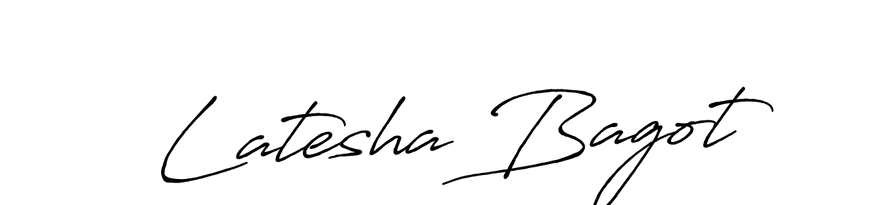 How to make Latesha Bagot signature? Antro_Vectra_Bolder is a professional autograph style. Create handwritten signature for Latesha Bagot name. Latesha Bagot signature style 7 images and pictures png