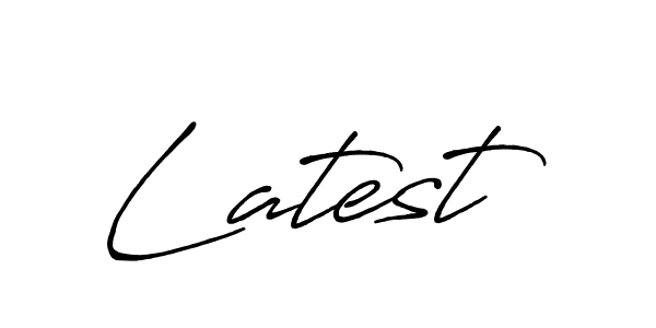 Design your own signature with our free online signature maker. With this signature software, you can create a handwritten (Antro_Vectra_Bolder) signature for name Latest. Latest signature style 7 images and pictures png