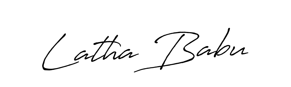 You can use this online signature creator to create a handwritten signature for the name Latha Babu. This is the best online autograph maker. Latha Babu signature style 7 images and pictures png