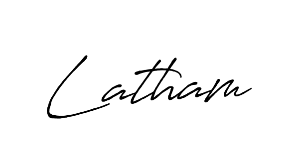 It looks lik you need a new signature style for name Latham. Design unique handwritten (Antro_Vectra_Bolder) signature with our free signature maker in just a few clicks. Latham signature style 7 images and pictures png