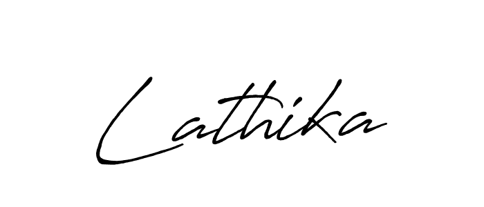 How to make Lathika signature? Antro_Vectra_Bolder is a professional autograph style. Create handwritten signature for Lathika name. Lathika signature style 7 images and pictures png