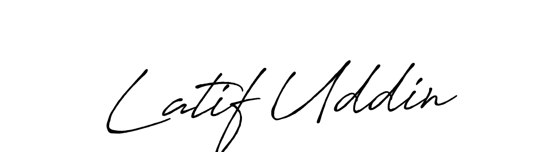 How to Draw Latif Uddin signature style? Antro_Vectra_Bolder is a latest design signature styles for name Latif Uddin. Latif Uddin signature style 7 images and pictures png