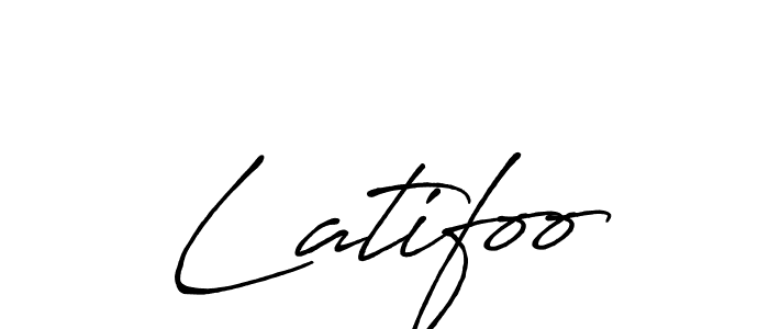 Create a beautiful signature design for name Latifoo. With this signature (Antro_Vectra_Bolder) fonts, you can make a handwritten signature for free. Latifoo signature style 7 images and pictures png