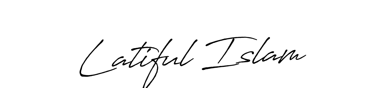 How to make Latiful Islam signature? Antro_Vectra_Bolder is a professional autograph style. Create handwritten signature for Latiful Islam name. Latiful Islam signature style 7 images and pictures png