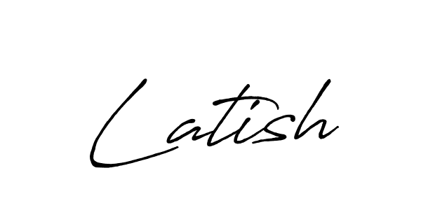 How to make Latish signature? Antro_Vectra_Bolder is a professional autograph style. Create handwritten signature for Latish name. Latish signature style 7 images and pictures png