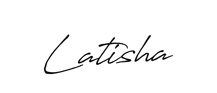 How to make Latisha signature? Antro_Vectra_Bolder is a professional autograph style. Create handwritten signature for Latisha name. Latisha signature style 7 images and pictures png