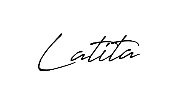 Use a signature maker to create a handwritten signature online. With this signature software, you can design (Antro_Vectra_Bolder) your own signature for name Latita. Latita signature style 7 images and pictures png