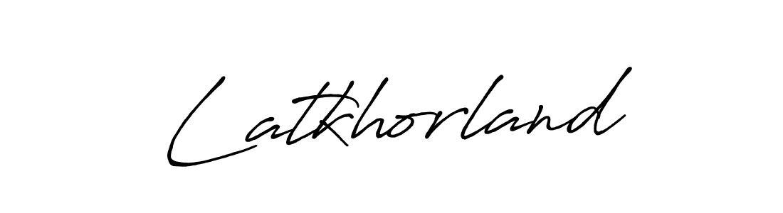 Make a short Latkhorland signature style. Manage your documents anywhere anytime using Antro_Vectra_Bolder. Create and add eSignatures, submit forms, share and send files easily. Latkhorland signature style 7 images and pictures png
