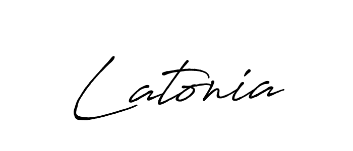 Latonia stylish signature style. Best Handwritten Sign (Antro_Vectra_Bolder) for my name. Handwritten Signature Collection Ideas for my name Latonia. Latonia signature style 7 images and pictures png