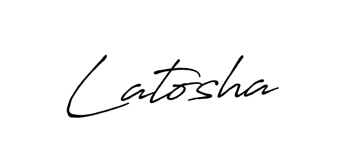 Antro_Vectra_Bolder is a professional signature style that is perfect for those who want to add a touch of class to their signature. It is also a great choice for those who want to make their signature more unique. Get Latosha name to fancy signature for free. Latosha signature style 7 images and pictures png