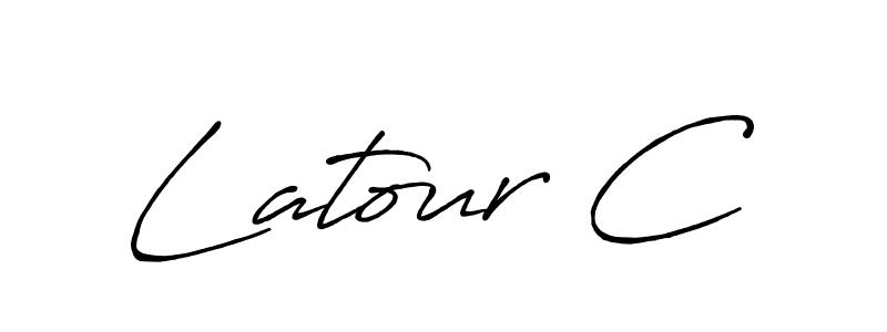 Also You can easily find your signature by using the search form. We will create Latour C name handwritten signature images for you free of cost using Antro_Vectra_Bolder sign style. Latour C signature style 7 images and pictures png