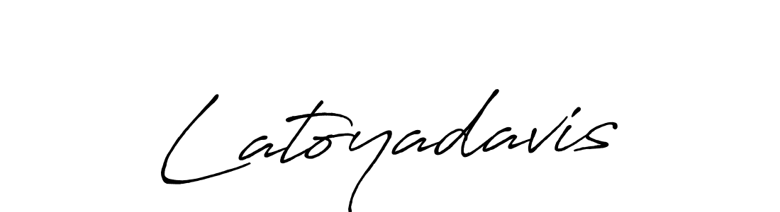 How to make Latoyadavis signature? Antro_Vectra_Bolder is a professional autograph style. Create handwritten signature for Latoyadavis name. Latoyadavis signature style 7 images and pictures png