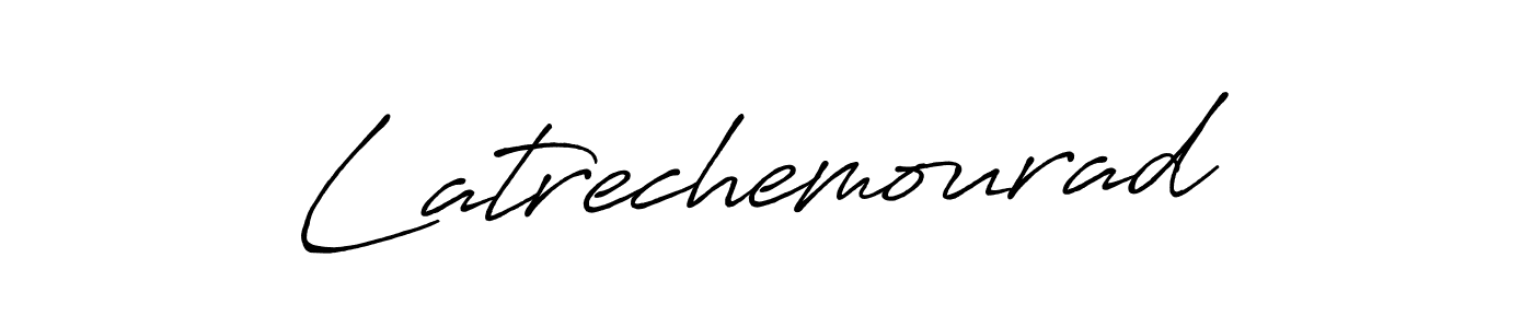 How to make Latrechemourad name signature. Use Antro_Vectra_Bolder style for creating short signs online. This is the latest handwritten sign. Latrechemourad signature style 7 images and pictures png