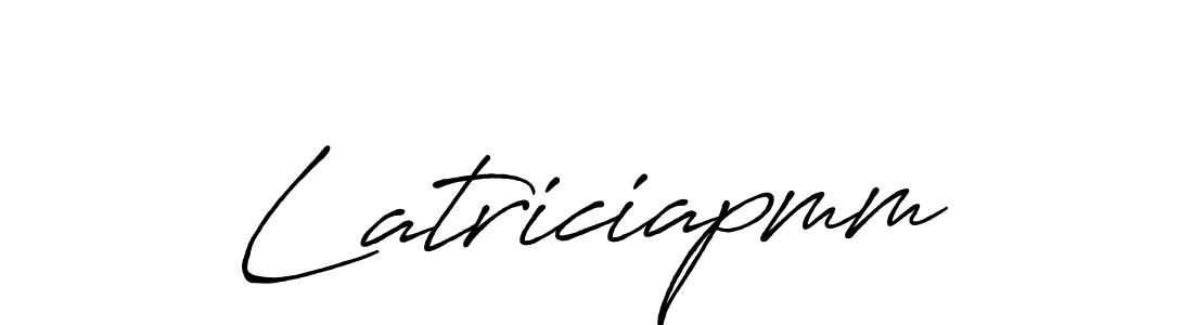 Create a beautiful signature design for name Latriciapmm. With this signature (Antro_Vectra_Bolder) fonts, you can make a handwritten signature for free. Latriciapmm signature style 7 images and pictures png