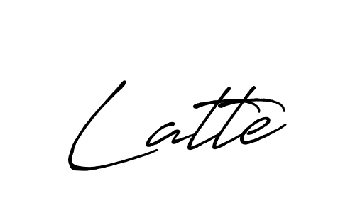 Create a beautiful signature design for name Latte. With this signature (Antro_Vectra_Bolder) fonts, you can make a handwritten signature for free. Latte signature style 7 images and pictures png