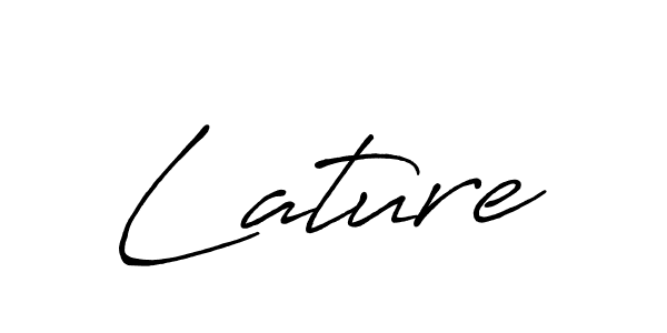 Lature stylish signature style. Best Handwritten Sign (Antro_Vectra_Bolder) for my name. Handwritten Signature Collection Ideas for my name Lature. Lature signature style 7 images and pictures png