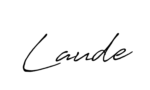 Design your own signature with our free online signature maker. With this signature software, you can create a handwritten (Antro_Vectra_Bolder) signature for name Laude. Laude signature style 7 images and pictures png