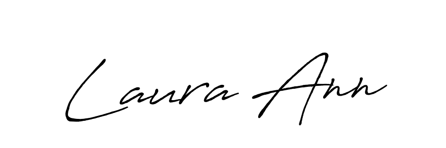 Create a beautiful signature design for name Laura Ann. With this signature (Antro_Vectra_Bolder) fonts, you can make a handwritten signature for free. Laura Ann signature style 7 images and pictures png
