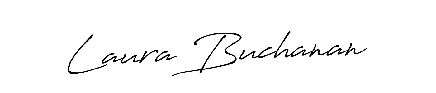 Create a beautiful signature design for name Laura Buchanan. With this signature (Antro_Vectra_Bolder) fonts, you can make a handwritten signature for free. Laura Buchanan signature style 7 images and pictures png