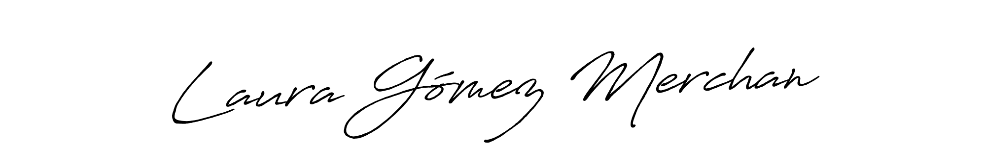Make a beautiful signature design for name Laura Gómez Merchan. With this signature (Antro_Vectra_Bolder) style, you can create a handwritten signature for free. Laura Gómez Merchan signature style 7 images and pictures png
