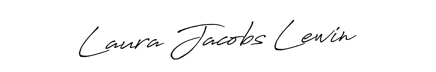 Laura Jacobs Lewin stylish signature style. Best Handwritten Sign (Antro_Vectra_Bolder) for my name. Handwritten Signature Collection Ideas for my name Laura Jacobs Lewin. Laura Jacobs Lewin signature style 7 images and pictures png