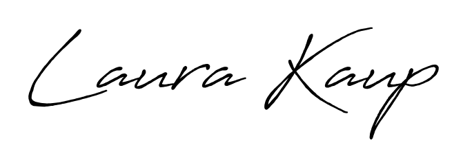 Designed for modern professionals: Laura Kaup name signature crafted with Antro_Vectra_Bolder script. Ready for digital PDF workflows. Laura Kaup signature style 7 images and pictures png