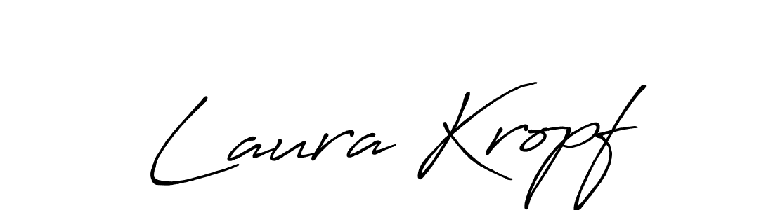Design your own signature with our free online signature maker. With this signature software, you can create a handwritten (Antro_Vectra_Bolder) signature for name Laura Kropf. Laura Kropf signature style 7 images and pictures png