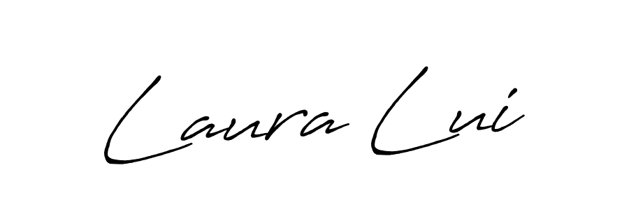 You should practise on your own different ways (Antro_Vectra_Bolder) to write your name (Laura Lui) in signature. don't let someone else do it for you. Laura Lui signature style 7 images and pictures png