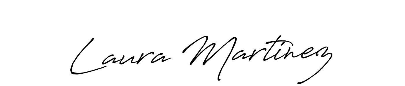 You should practise on your own different ways (Antro_Vectra_Bolder) to write your name (Laura Martinez) in signature. don't let someone else do it for you. Laura Martinez signature style 7 images and pictures png